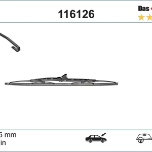Pióro wycieraczki SWF 116126 Rabat