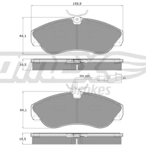 Nowość Zestaw klocków hamulcowych, hamulce tarczowe TOMEX BRAKES TX 11-731