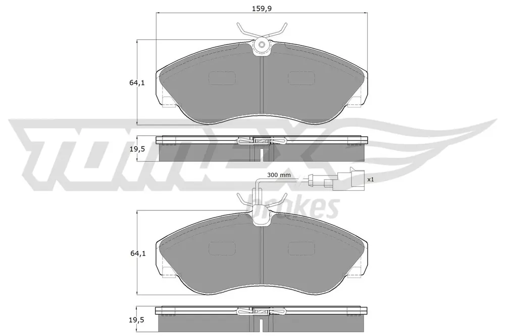 Nowość Zestaw klocków hamulcowych, hamulce tarczowe TOMEX BRAKES TX 11-731