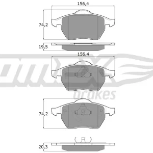 Zestaw klocków hamulcowych, hamulce tarczowe TOMEX BRAKES TX 12-12 Kup teraz