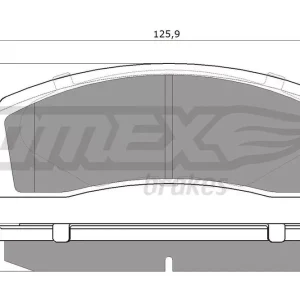 Zestaw klocków hamulcowych, hamulce tarczowe TOMEX BRAKES TX 12-16 Hit sprzedaży