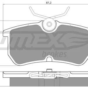 Ostatnia szansa Zestaw klocków hamulcowych, hamulce tarczowe TOMEX BRAKES TX 12-18