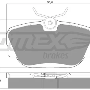 Zestaw klocków hamulcowych, hamulce tarczowe TOMEX BRAKES TX 12-20 Do wyczerpania zapasów