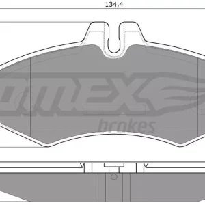 Cena promocyjna Zestaw klocków hamulcowych, hamulce tarczowe TOMEX BRAKES TX 12-23