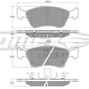 Zamów dziś Zestaw klocków hamulcowych, hamulce tarczowe TOMEX BRAKES TX 12-24
