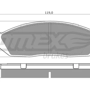 Darmowa dostawa Zestaw klocków hamulcowych, hamulce tarczowe TOMEX BRAKES TX 12-28