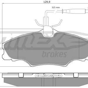 Zestaw klocków hamulcowych, hamulce tarczowe TOMEX BRAKES TX 12-31 Obniżka ceny