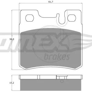 Zestaw klocków hamulcowych, hamulce tarczowe TOMEX BRAKES TX 12-33 Zamów dziś