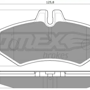 Zestaw klocków hamulcowych, hamulce tarczowe TOMEX BRAKES TX 12-34 Tylko dziś