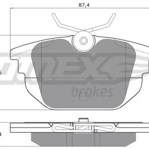 Najlepsza cena Zestaw klocków hamulcowych, hamulce tarczowe TOMEX BRAKES TX 12-43