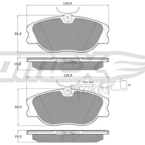 Zestaw klocków hamulcowych, hamulce tarczowe TOMEX BRAKES TX 12-44 Wyjątkowa oferta