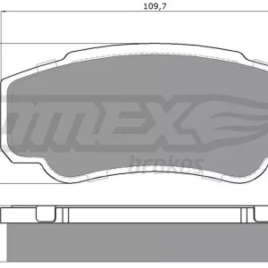 Zestaw klocków hamulcowych, hamulce tarczowe TOMEX BRAKES TX 12-46 Darmowy zwrot