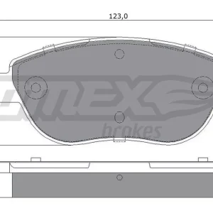Zestaw klocków hamulcowych, hamulce tarczowe TOMEX BRAKES TX 12-483 Szybka dostawa