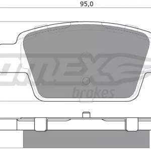 Zestaw klocków hamulcowych, hamulce tarczowe TOMEX BRAKES TX 12-51 Promocja