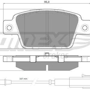 Zestaw klocków hamulcowych, hamulce tarczowe TOMEX BRAKES TX 12-511 Zamów teraz