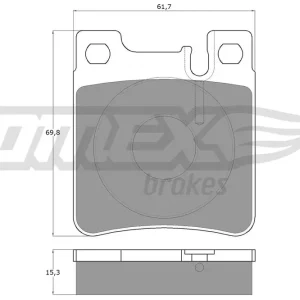 Zestaw klocków hamulcowych, hamulce tarczowe TOMEX BRAKES TX 12-73 Obniżka ceny