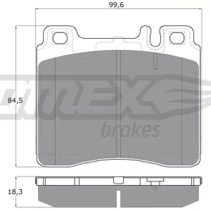 Zestaw klocków hamulcowych, hamulce tarczowe TOMEX BRAKES TX 12-74 Dodaj do koszyka