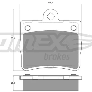 Zestaw klocków hamulcowych, hamulce tarczowe TOMEX BRAKES TX 12-77 Obniżka ceny