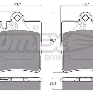 Wyprzedaż Zestaw klocków hamulcowych, hamulce tarczowe TOMEX BRAKES TX 12-79