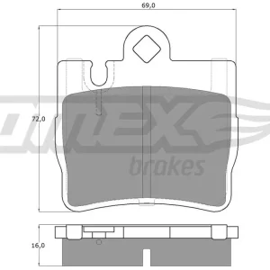 Zestaw klocków hamulcowych, hamulce tarczowe TOMEX BRAKES TX 12-87 Okazja