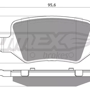 Oferta limitowana Zestaw klocków hamulcowych, hamulce tarczowe TOMEX BRAKES TX 12-90