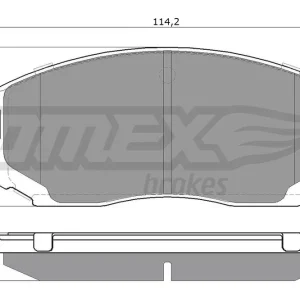 Zestaw klocków hamulcowych, hamulce tarczowe TOMEX BRAKES TX 12-91 Nowość