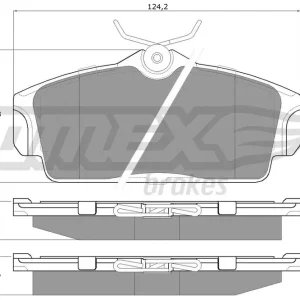 Zestaw klocków hamulcowych, hamulce tarczowe TOMEX BRAKES TX 12-92 Rabat
