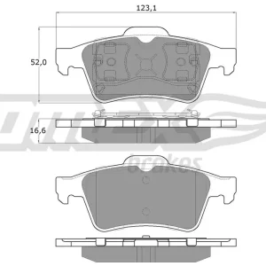 Zestaw klocków hamulcowych, hamulce tarczowe TOMEX BRAKES TX 12-95 Ekspresowa dostawa