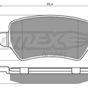 Zestaw klocków hamulcowych, hamulce tarczowe TOMEX BRAKES TX 12-971 Ograniczona ilość