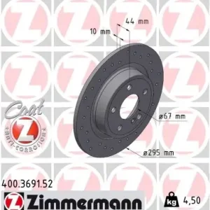 Tarcza hamulcowa ZIMMERMANN 400.3691.52 Wyjątkowa oferta