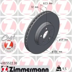 Tarcza hamulcowa ZIMMERMANN 400.5522.30 Ograniczona ilość