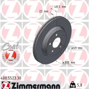Wysoka jakość Tarcza hamulcowa ZIMMERMANN 400.5523.30