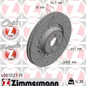 Tarcza hamulcowa ZIMMERMANN 400.5527.70 Oferta czasowa