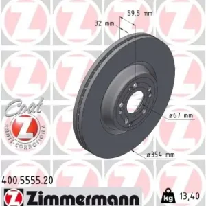 Do wyczerpania zapasów Tarcza hamulcowa ZIMMERMANN 400.5555.20