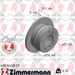 Wyjątkowa oferta Tarcza hamulcowa ZIMMERMANN 400.6468.20
