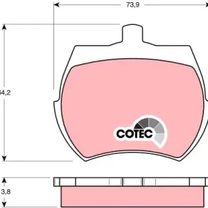 Zestaw klocków hamulcowych, hamulce tarczowe TRW GDB332 Oferta
