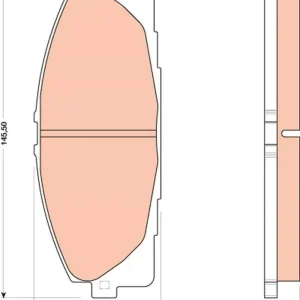 Zestaw klocków hamulcowych, hamulce tarczowe TRW GDB3485 Premium