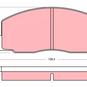 Oferta Zestaw klocków hamulcowych, hamulce tarczowe TRW GDB388