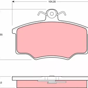 Szybka dostawa Zestaw klocków hamulcowych, hamulce tarczowe TRW GDB403