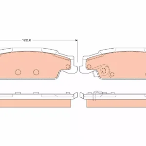 Zestaw klocków hamulcowych, hamulce tarczowe TRW GDB4453 Oferta czasowa