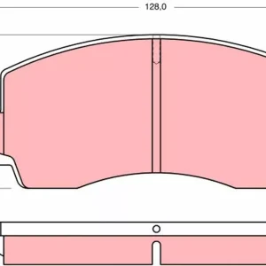 Zestaw klocków hamulcowych, hamulce tarczowe TRW GDB828 Oferta czasowa