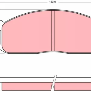 Wysoka jakość Zestaw klocków hamulcowych, hamulce tarczowe TRW GDB983