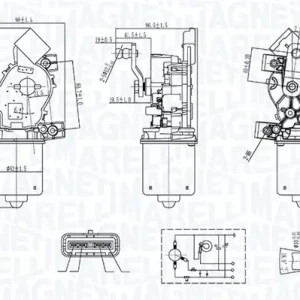 Szybka wysyłka Silnik wycieraczek MAGNETI MARELLI 064300410010