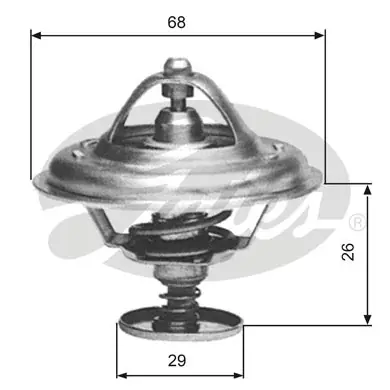 Bestseller Termostat, płyn chłodzący GATES TH08983G1