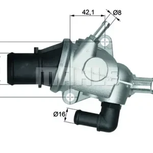 Termostat, płyn chłodzący OEM/OES (VALEO) TI 125 88 Rabat