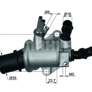 Zamów teraz Termostat, płyn chłodzący OEM/OES (VALEO) TI 143 88