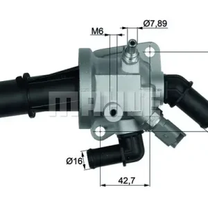 Dostępne od ręki Termostat, płyn chłodzący OEM/OES (VALEO) TI 164 88