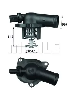 Sprawdź teraz Termostat, płyn chłodzący OEM/OES (VALEO) TI 17 109