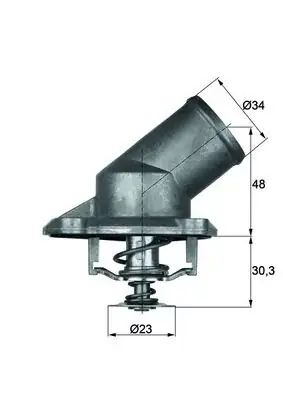 Termostat, płyn chłodzący MAHLE TI 224 92 Oferta limitowana