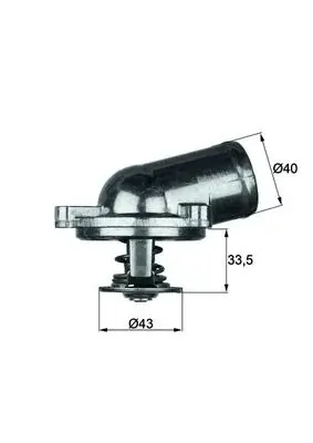 Termostat, płyn chłodzący MAHLE TI 22 87 Do wyczerpania zapasów